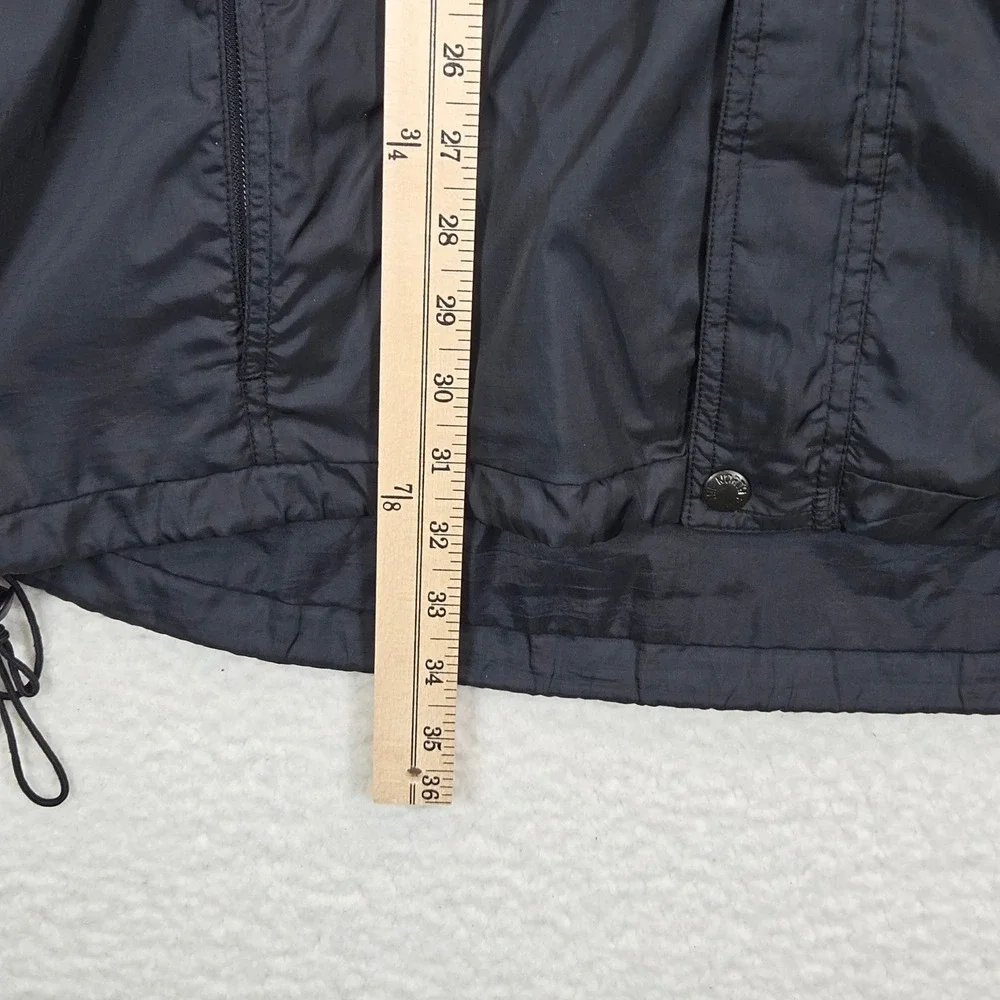 The North Face Mens Hydrenaline Windbreaker Jacket Medium Black Hooded Gorpcore
